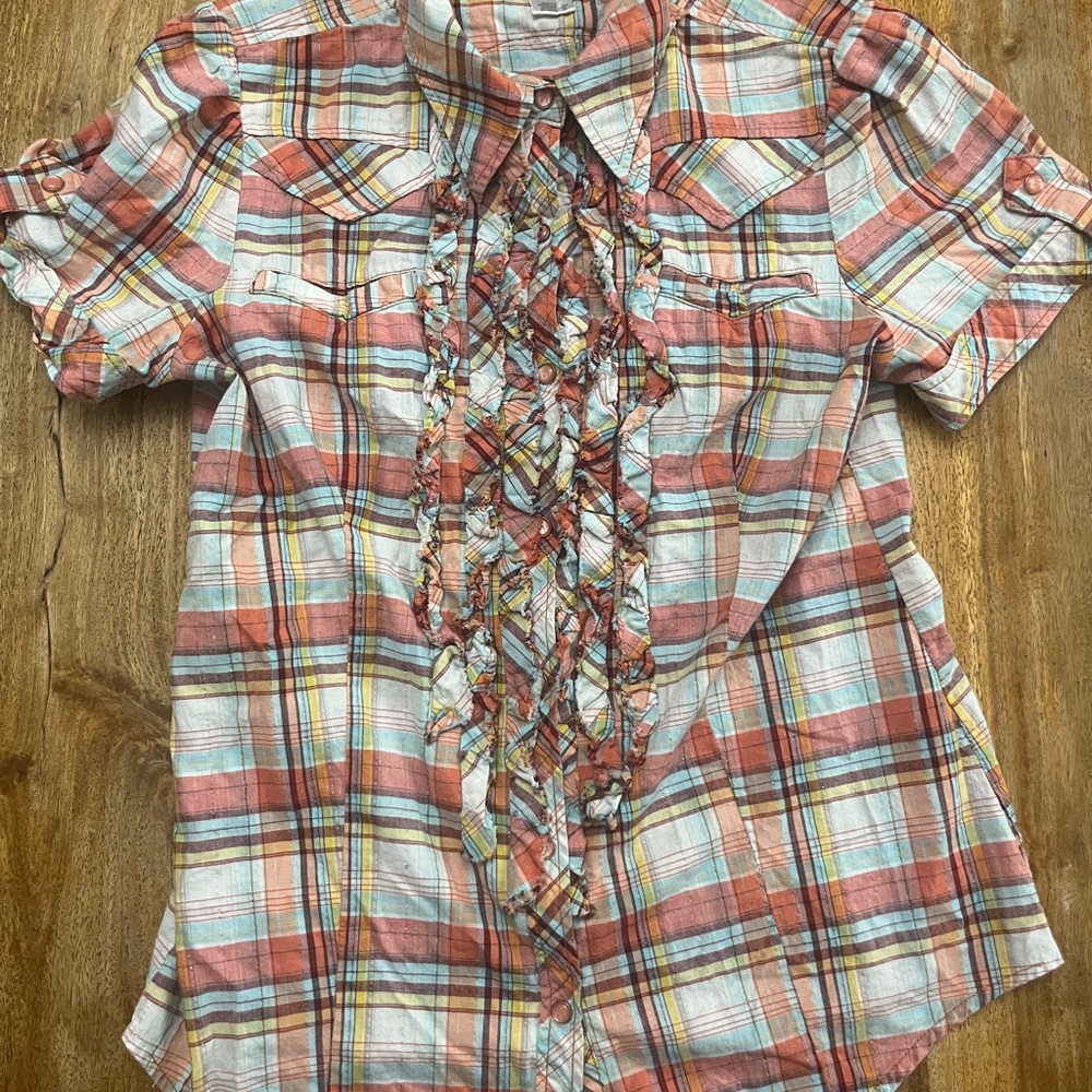Parasuco Multicolor Plaid Button Down Shirt